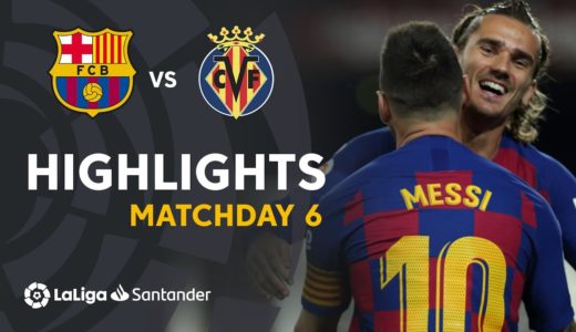 Highlights FC Barcelona vs Villarreal CF (2-1)