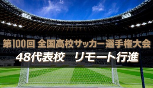 第100回全国高校サッカー 48代表校 行進VTR