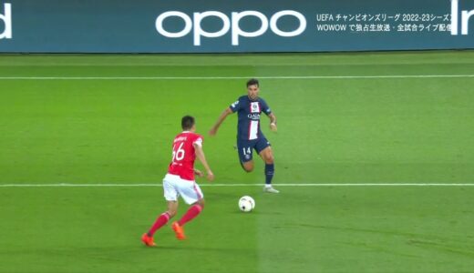 【パリ・サンジェルマン vs ベンフィカ】UEFAチャンピオンズリーグ 2022-23 グループH Matchday4／1分ハイライト【WOWOW】