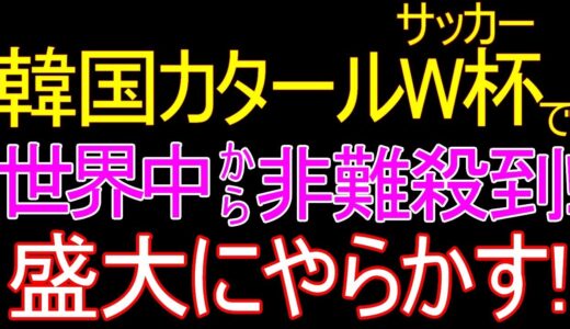 サッカーワールドカップ2022、ドーハで韓国が盛大にやらかす！