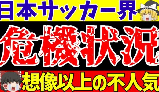 【サッカー】日本代表にJリーグに女子サッカー…。気がつけば野球どころか…悲惨すぎる現実【ゆっくりサッカー解説】